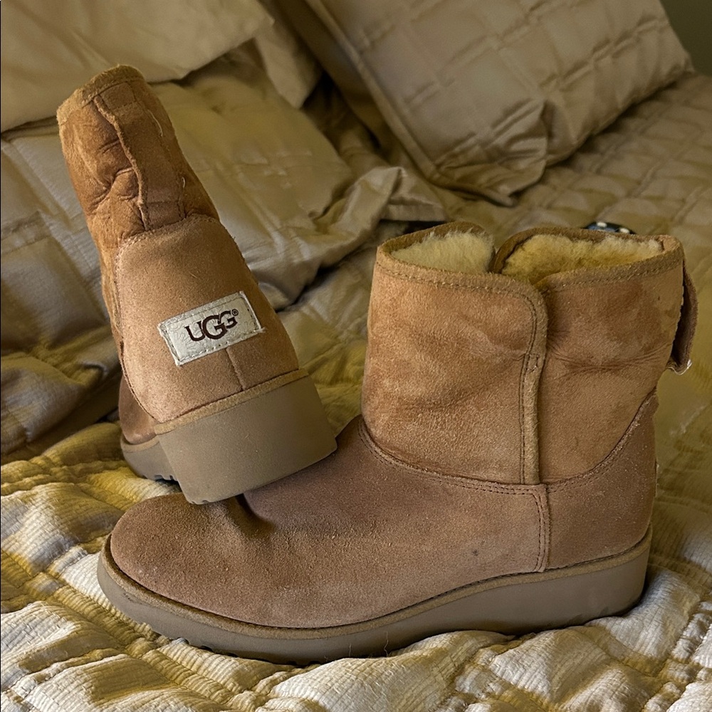 UGG Chestnut Suede Ankle Boots